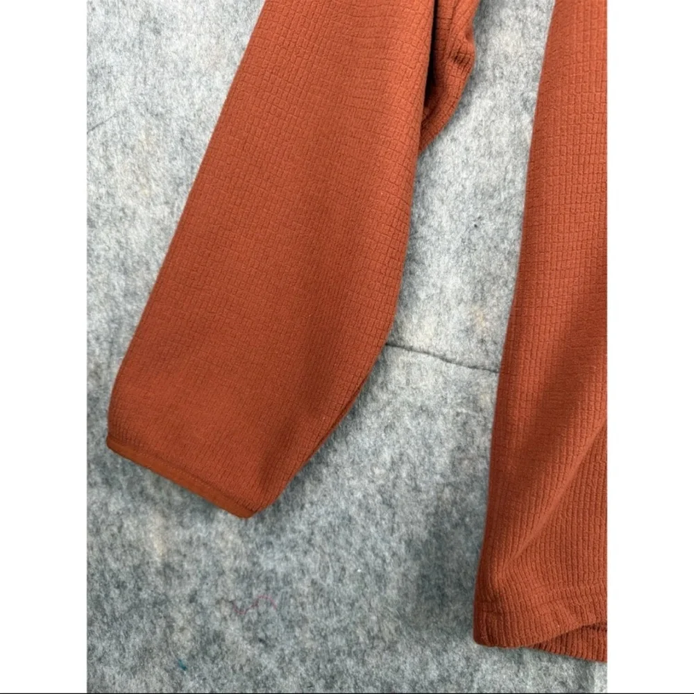 The North Face‎ 1/4 Zip Sweatshirt Men's Size XL Rust Knit Long Sleeve Pullover